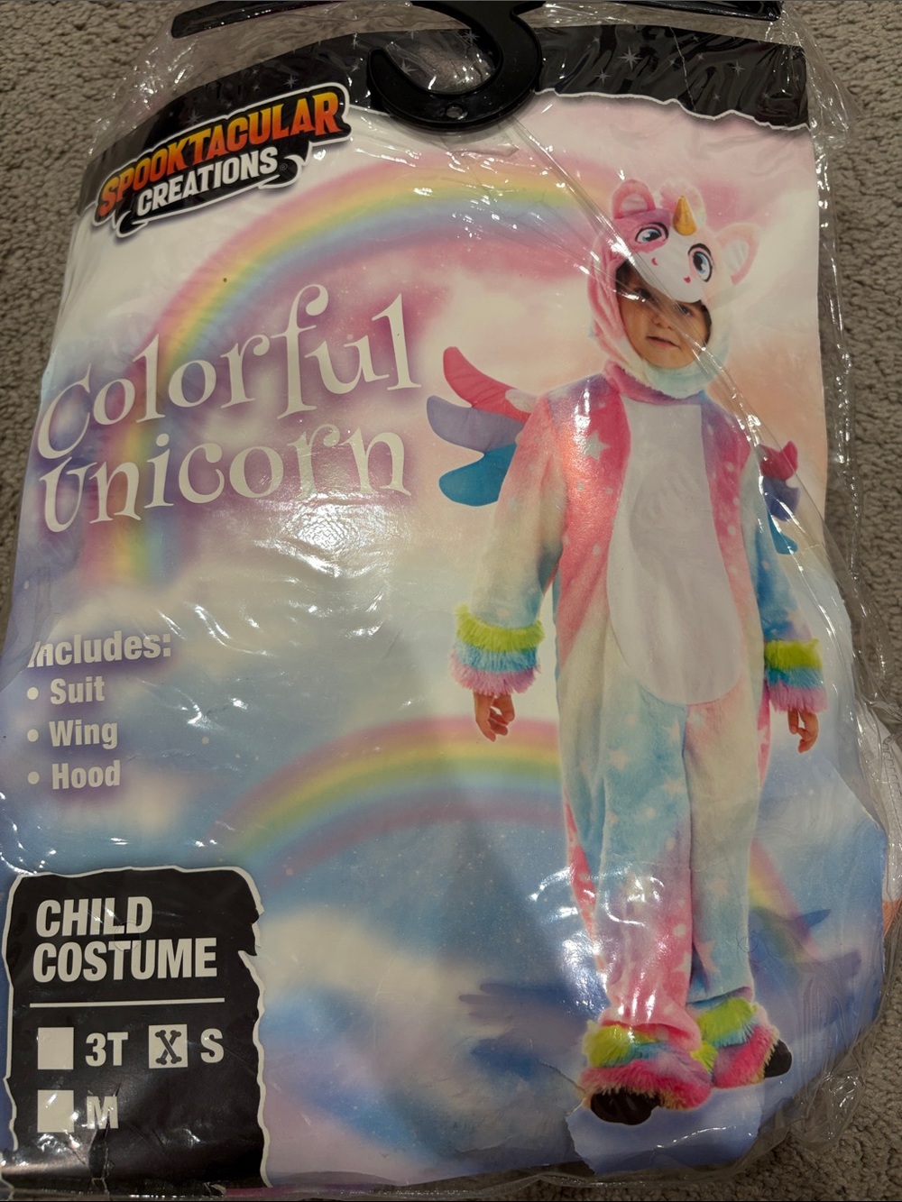 Colorful Unicorn Kids Costume - Multi